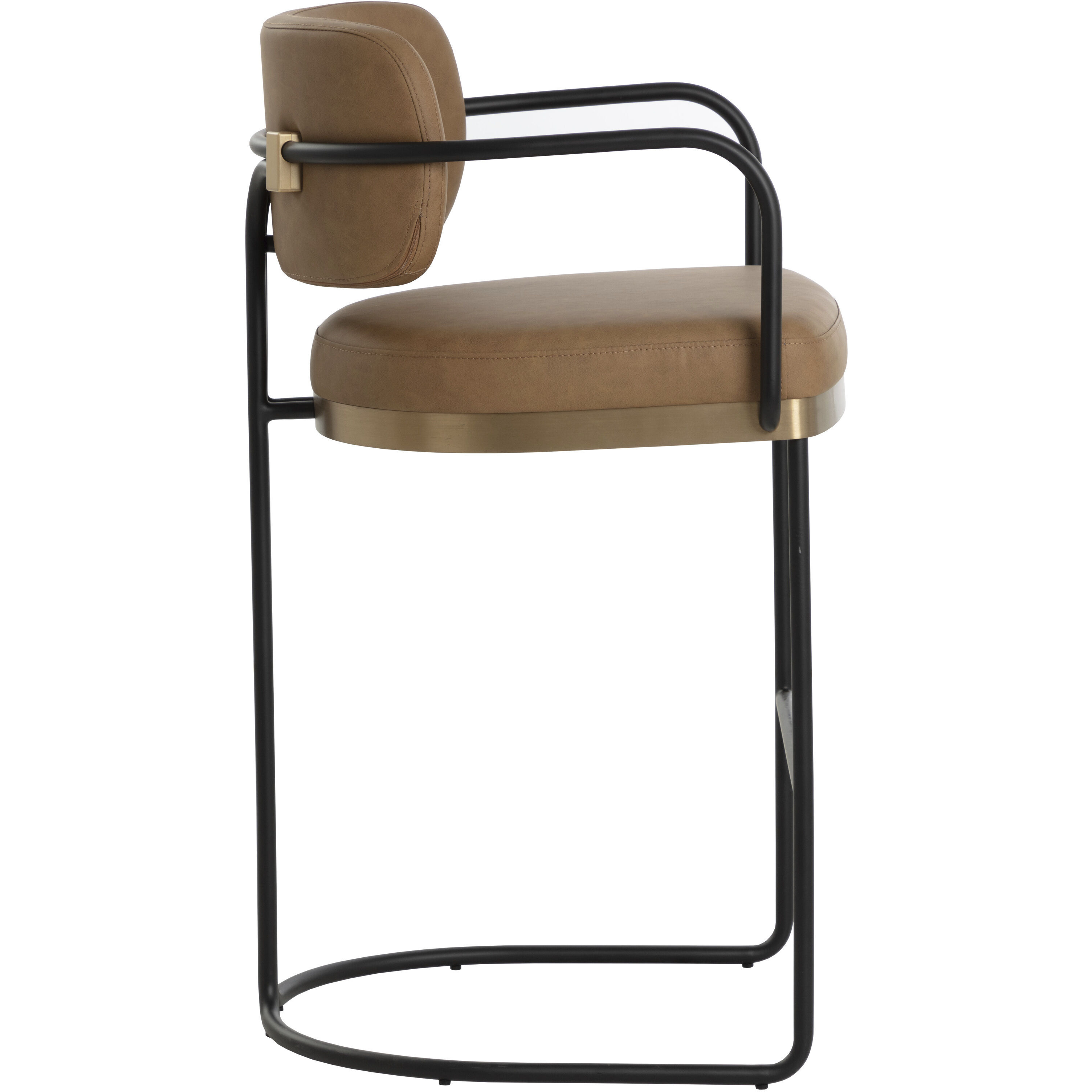 Jalen 40.5 inch Milliken Cognac Barstool